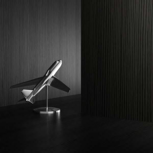 Mobili Fiver, Set of 2 Rachele Shelves, 31.49 in, Ashwood Black, Made in Italy