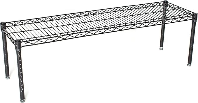 Omega Products Corporation 14" Deep x 60" Wide x 20" High Black Mobile Dunnage Rack