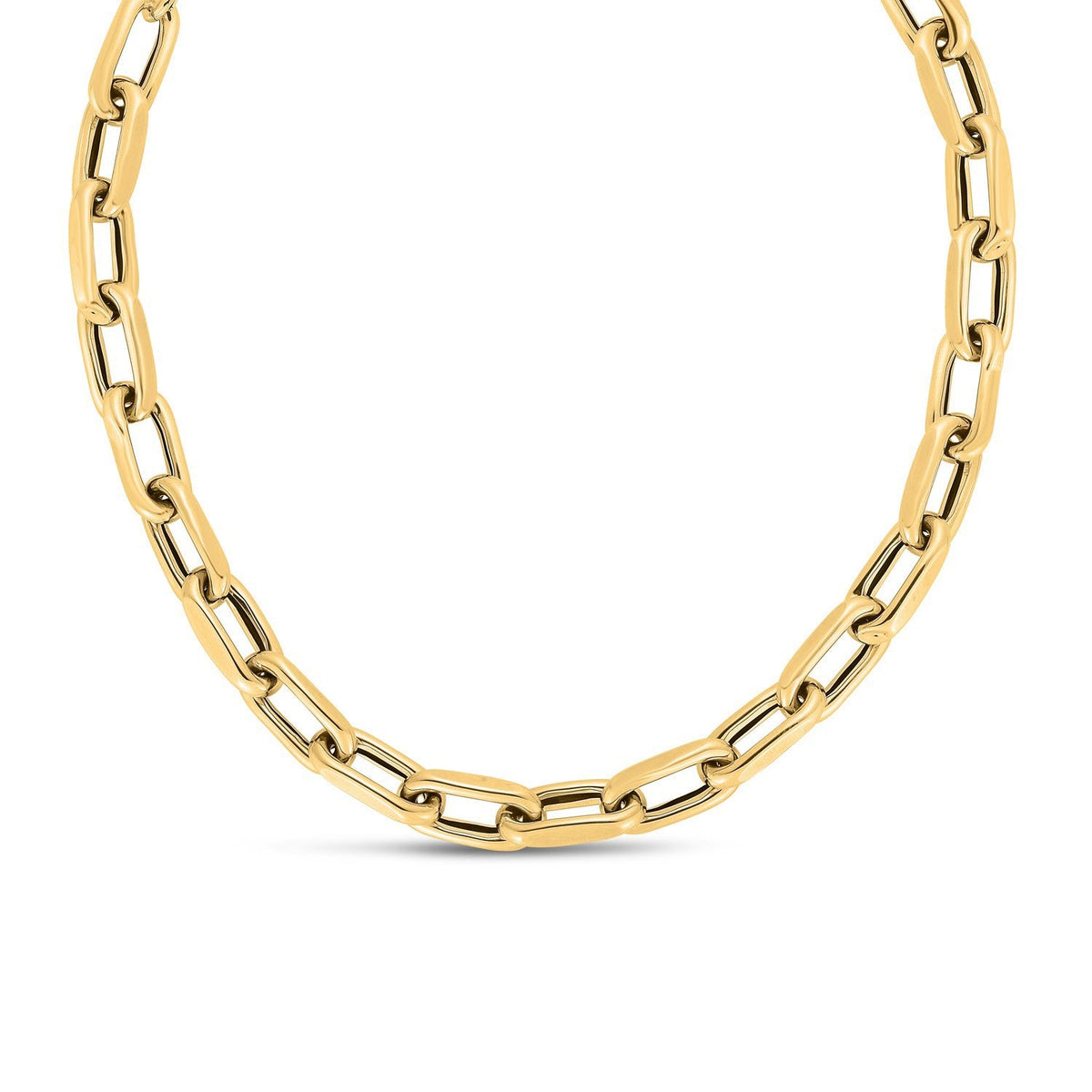 Collier chaîne câblée française en or jaune 14 carats (9 mm)