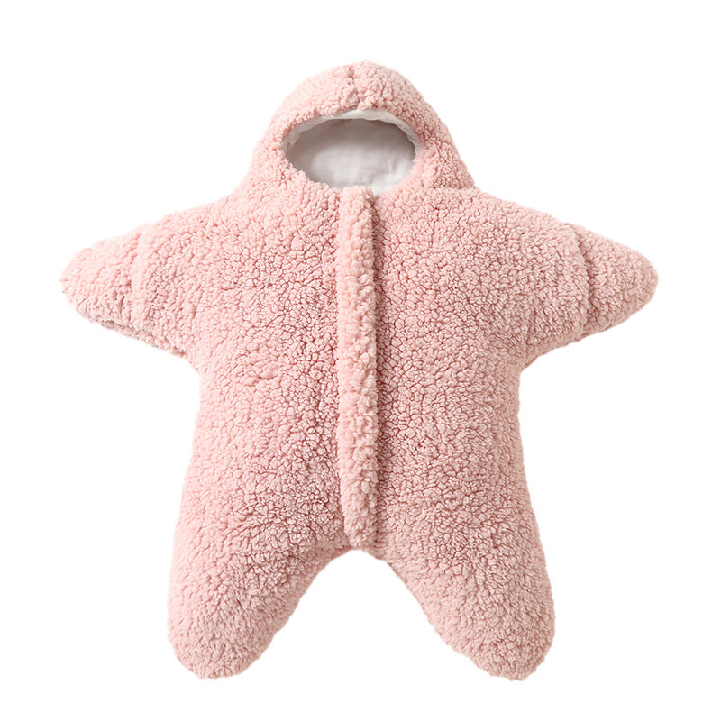 Baby Starfish Shaped Thickened Fleece Sleeping Bag