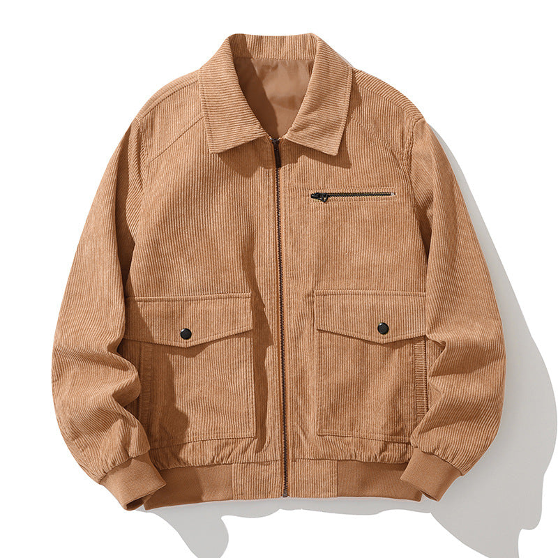 Men's Corduroy Jacket - Stylish Casual Spring/Fall Outerwear