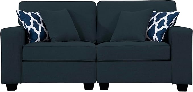 L Lengend Vansen Modular Sectional Sofa U Shaped Couch with Ottoman Modern Reversible Corner Sectional Couch for Living Room (Charcoal, 2+3 with Ottoman)