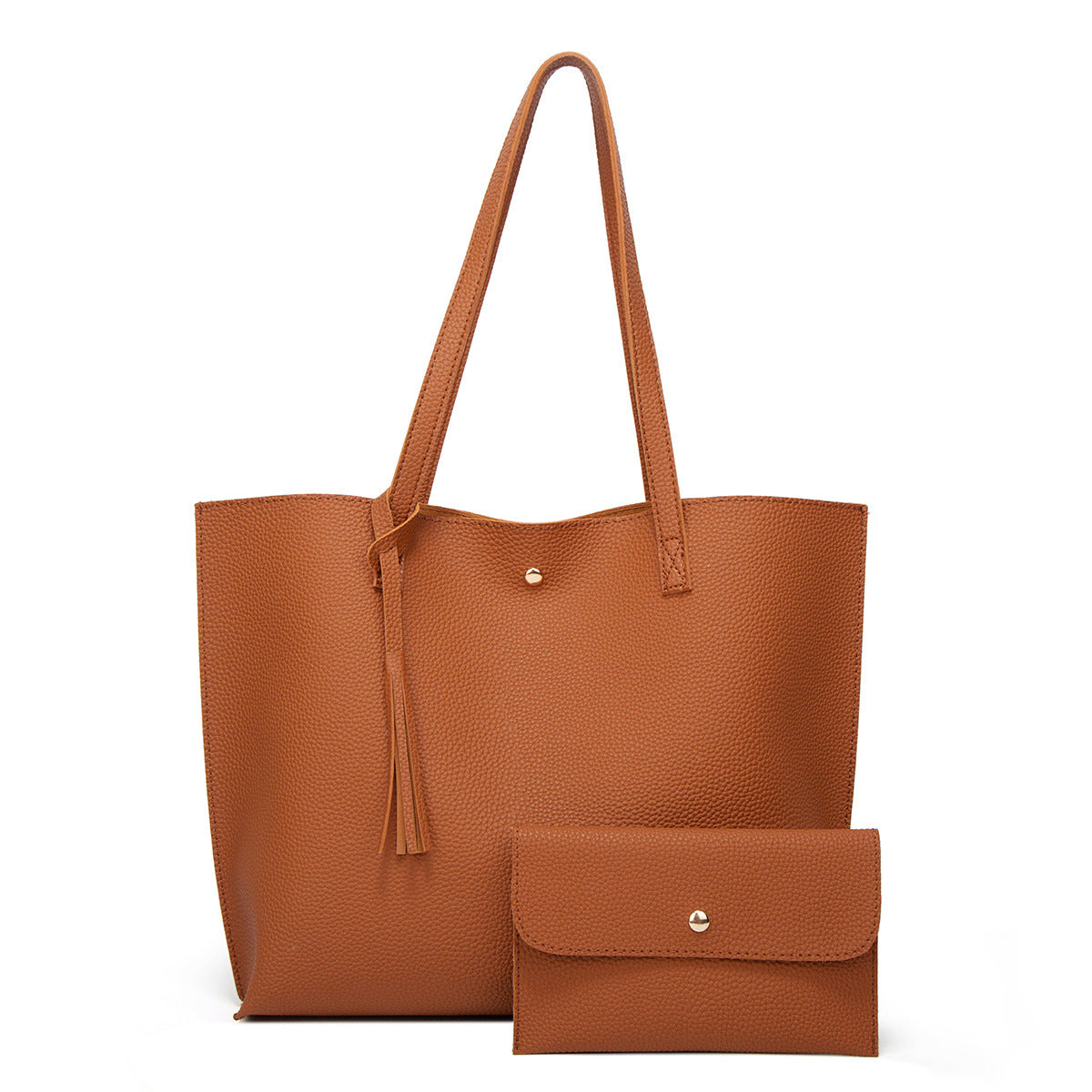 Pure Color Large Capacity Mother-and-Child Tote Bag
