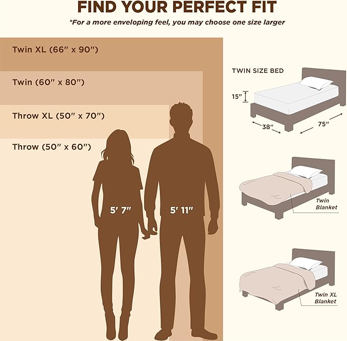 Bedsure GentleSoft Light Brown Throw Blanket for Couch - Super Soft Cozy Blankets Gifts for Women Men Girls, Cute Small Fleece Throws for Bedroom Home Decor, 50x70 Inches