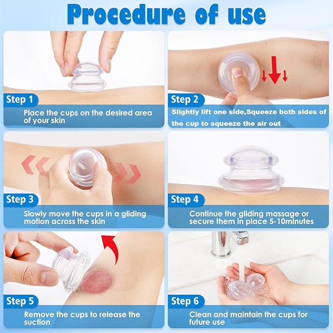 15Pcs Cupping Therapy Set-Professional Silicone Cupping, Suitable for Facial Body Massage/Deep Myofascial Release/Pain Relief/Muscle Relaxation & More (Purple,15pcs)