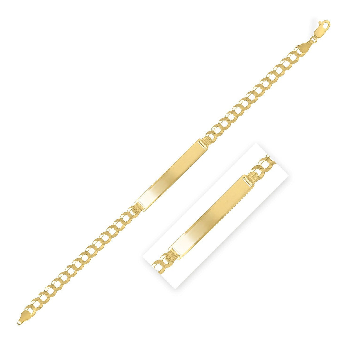 Gourmette en or jaune 14 carats (5,70 mm)