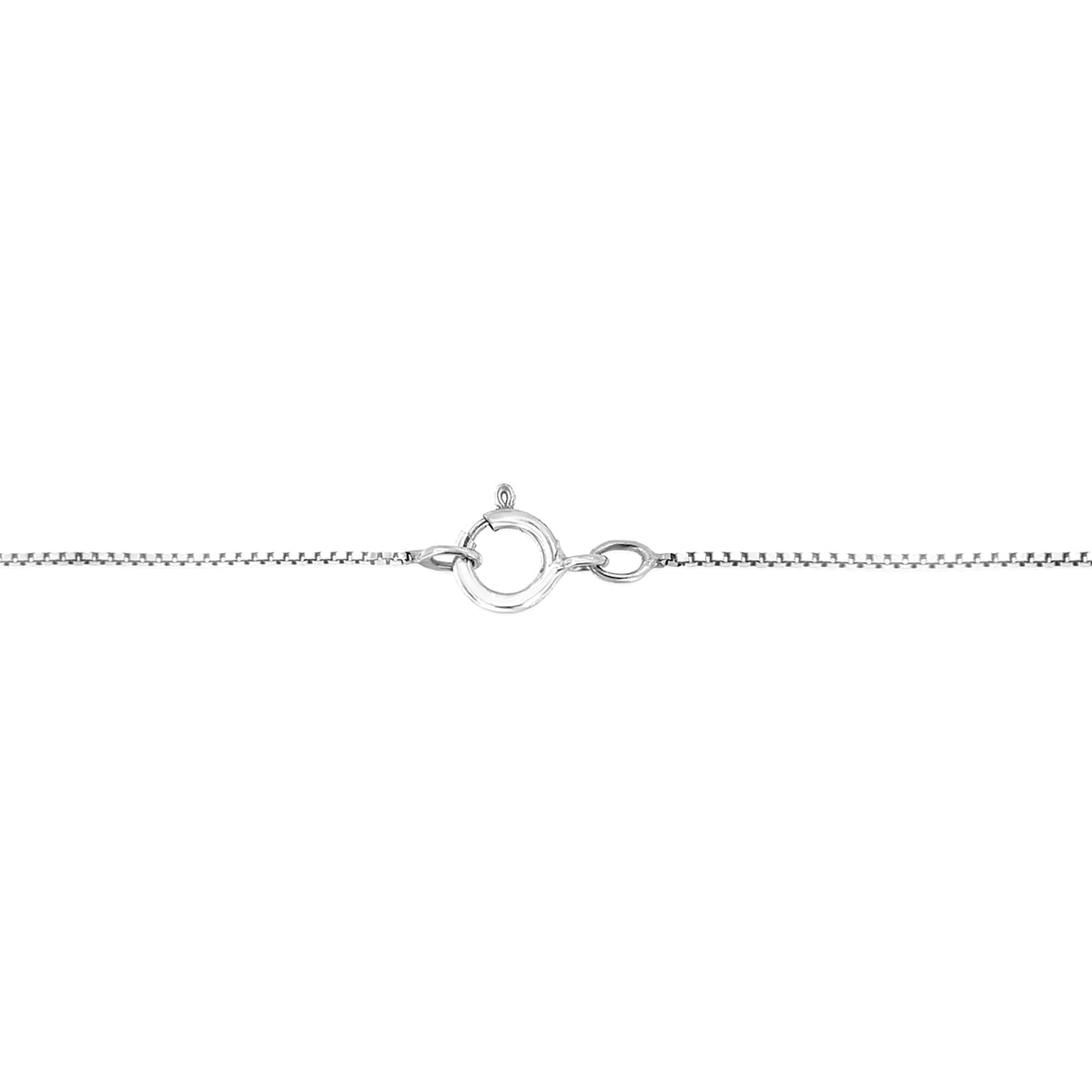 Pendentif solitaire en or blanc 10K serti d'un diamant bleu de laboratoire taille brillant rond 1/4 Cttw, 4 griffes (couleur bleue, pureté VS2-SI1) - 45 cm