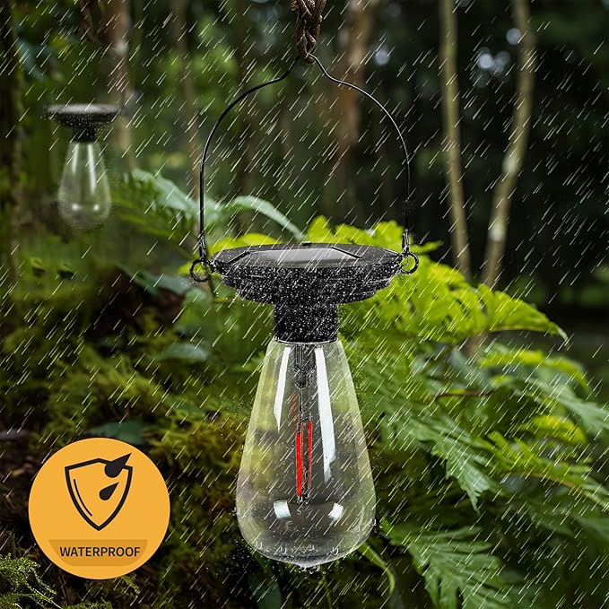 Replacement Solar Light Parts-Solar Lanterns Outdoor Waterproof Two Sizes for Versatile Switching 2 Pack They Can Serve As Accessories Or Stand Alone As Lanterns
