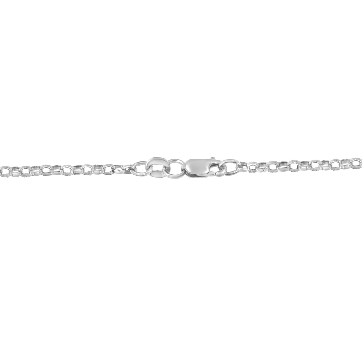 Pendentif de 18 po en or blanc 14 carats avec diamant taille princesse de 1,0 carat serti de trois cœurs (couleur H-I, pureté SI2-I1)