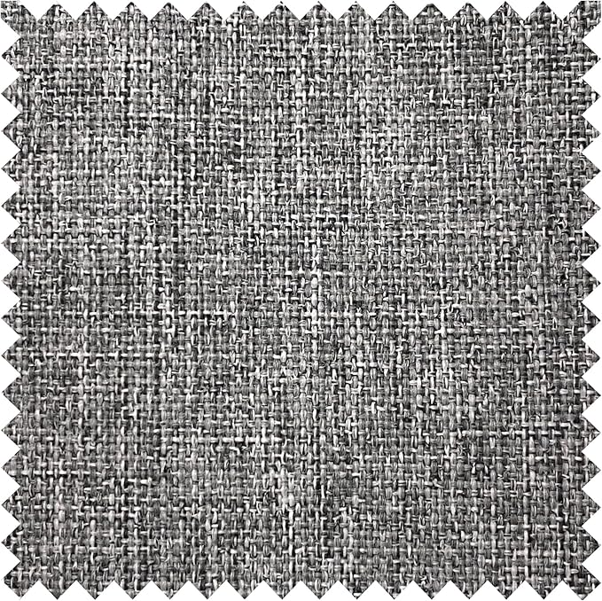 Macochico 100% Blackout Pinch Pleated Linen Curtains 84 Inch Length Thermal Blackout Curtains for Bedroom Living Room Nursery Mid Grey Farmhouse Burlap Curtains with Tieback 52”Wx84”L 1 Panel