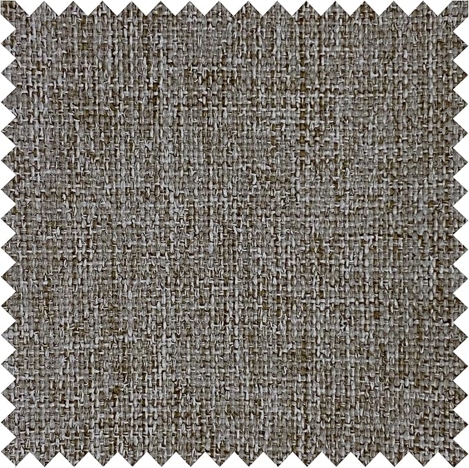 Macochico Extra Wide Full Blackout Linen Curtains for Sliding Door Light Brown Pinch Pleated Linen Curtains 96 Inches Long for Bedroom Living Room Farmhouse with Tieback 120”Wx96”L 1 Panel