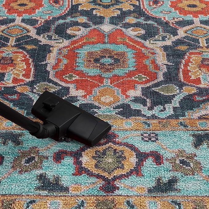 Keen Home Design 2x3 Rug - Machine Washable Entry Rug with Non-Slip Backing, Ideal for Enteryway, Kitchen, Bathroom, Laundry Room - Vintage, Easy Clean, Durable, Low Pile Rug - (2' x 3')