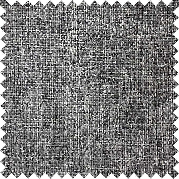 Macochico Extra Wide 100% Blackout Linen Curtains for Sliding Door Pleated Curtains with Hooks Insulated Soft Linen Drapes for Bedroom Living Room with Tieback Gray 100”Wx84”L 1 Panel