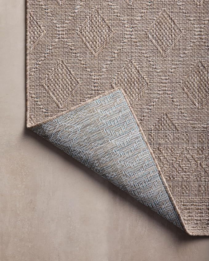 Loloi Amber Lewis Topanga Collection TOP-06 Natural/Mist 2'-3" x 3'-9" Indoor/Outdoor Area Rug