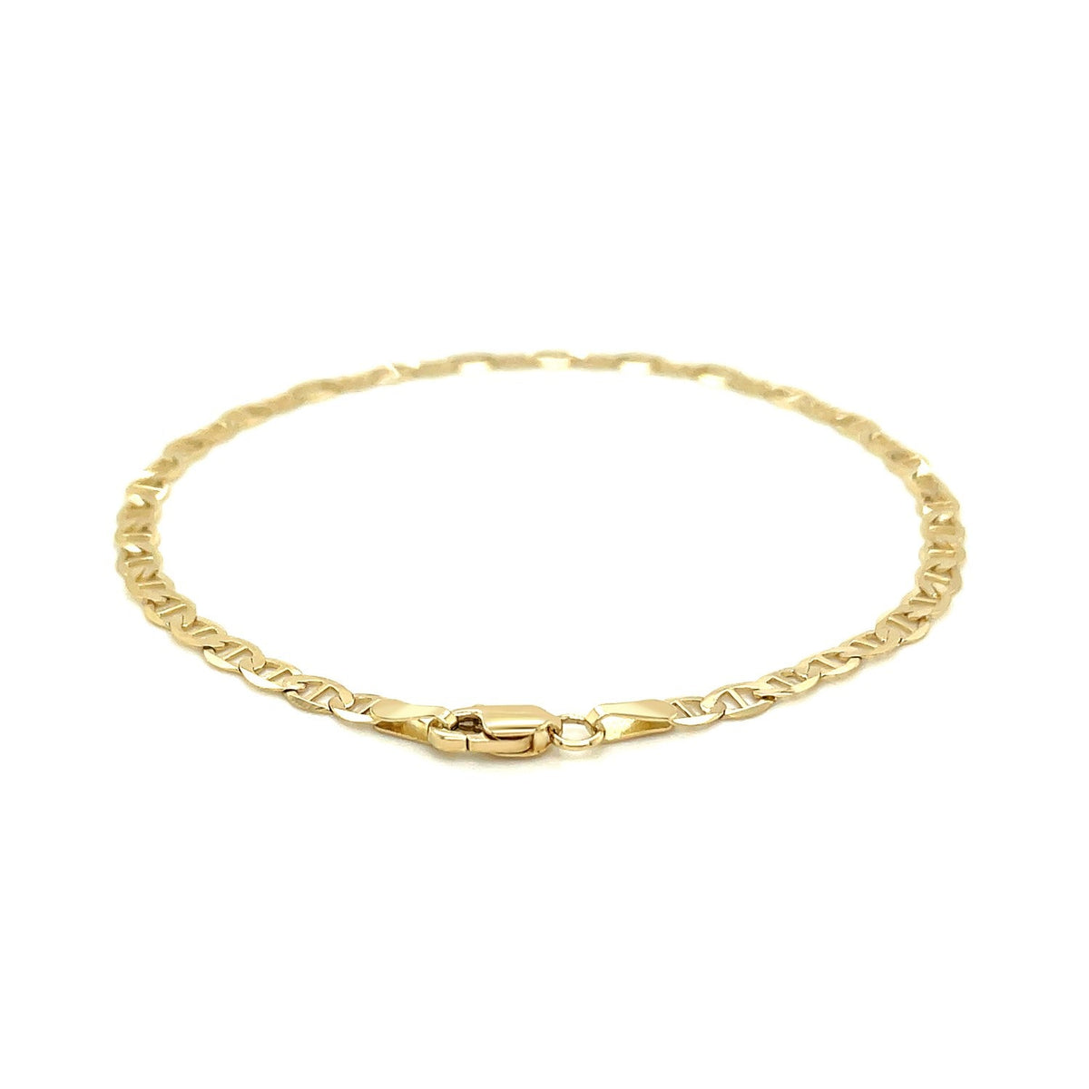 Cheville à maillons Mariner en or jaune 14 carats de 3,2 mm
