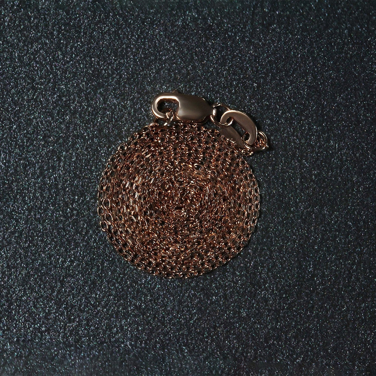 Chaîne maille forçat diamantée en or rose 14 carats (0,8 mm)