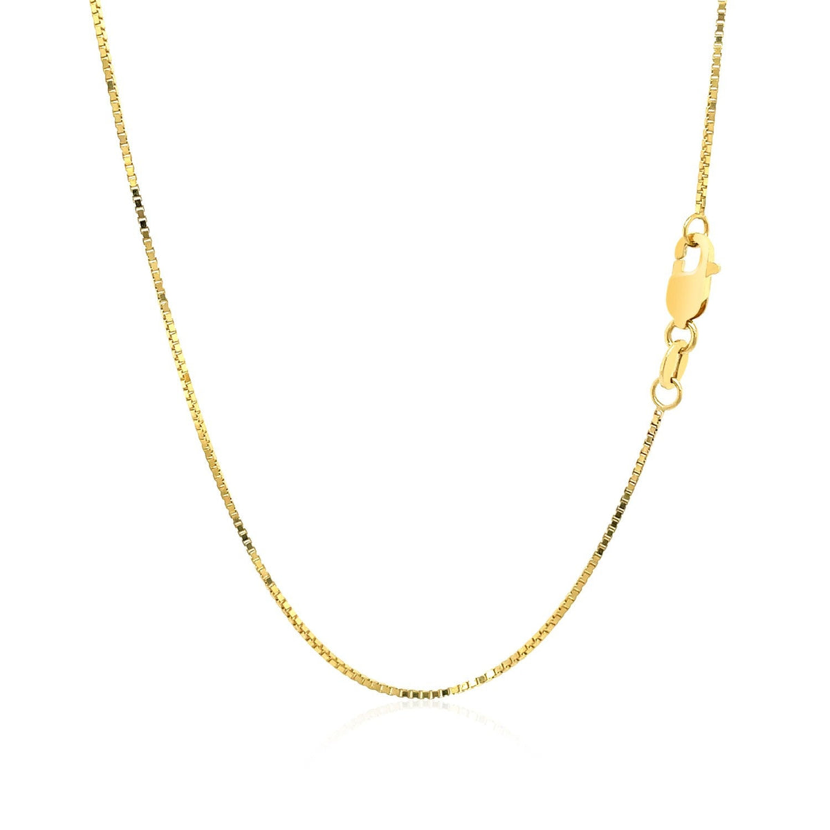 Chaîne forçat en or jaune 18K 0,8 mm