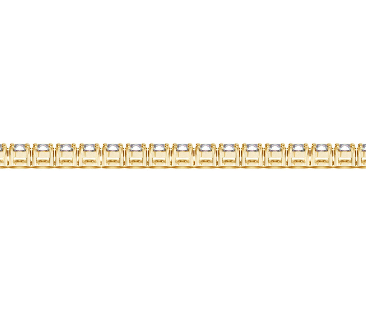 Lab Grown Round Diamond Tennis Bracelet in 14k Yellow Gold (7 cctw F/G VS2/SI1)