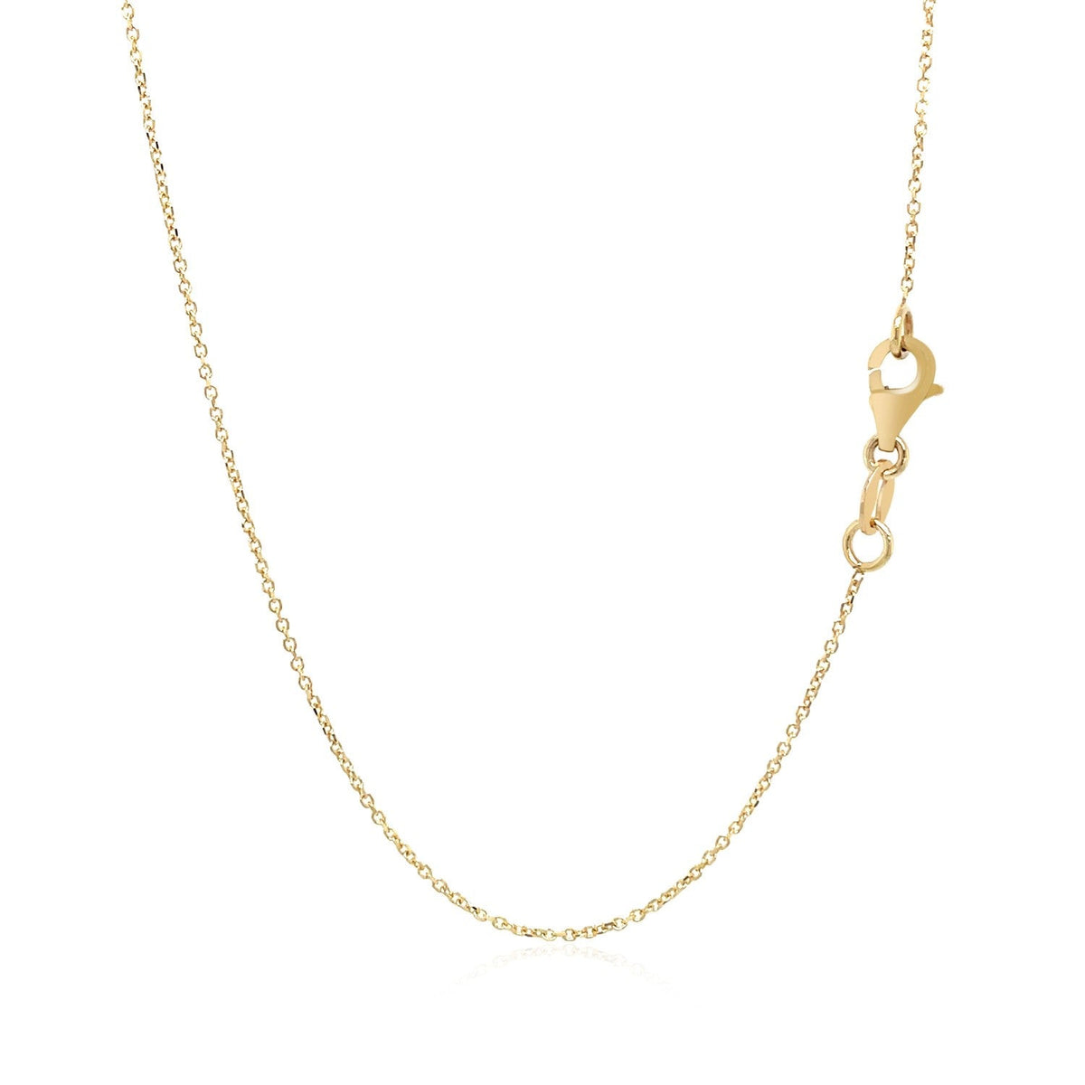 Collier en Or Jaune 14 carats avec Petits Rectangles Entrelacés