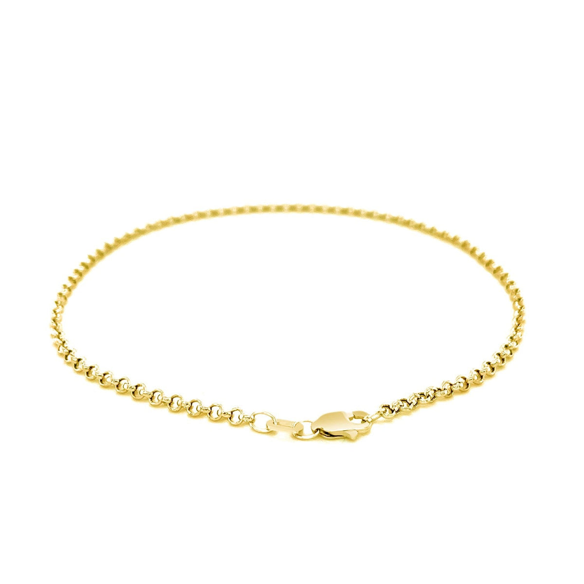 Cheville Rolo en or jaune 10 carats de 2,3 mm