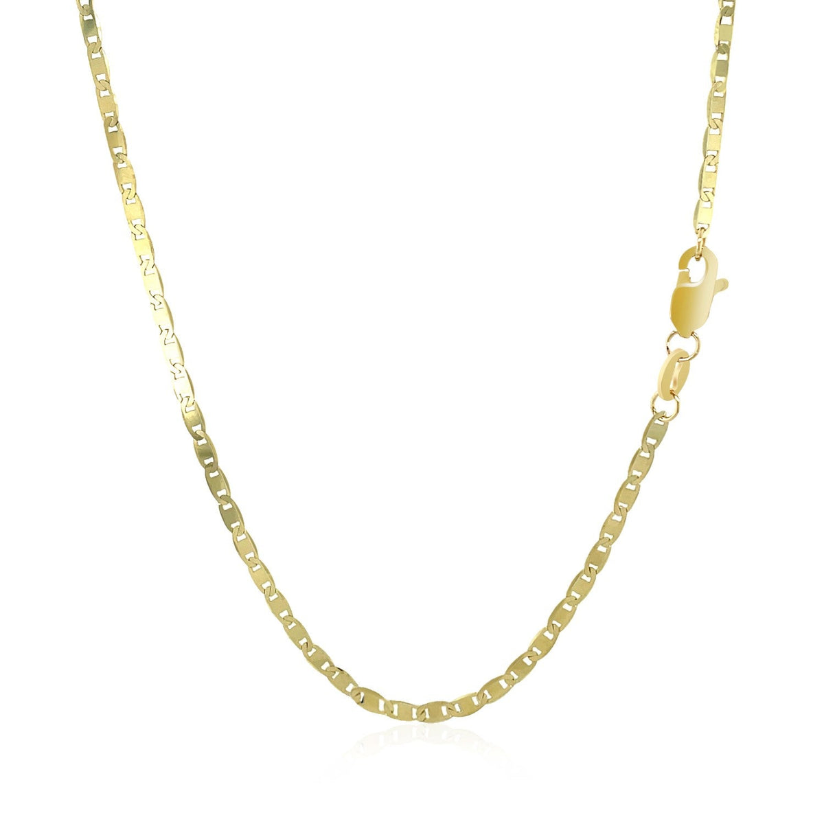 Chaîne maille marine en or jaune 10K, 1,7 mm