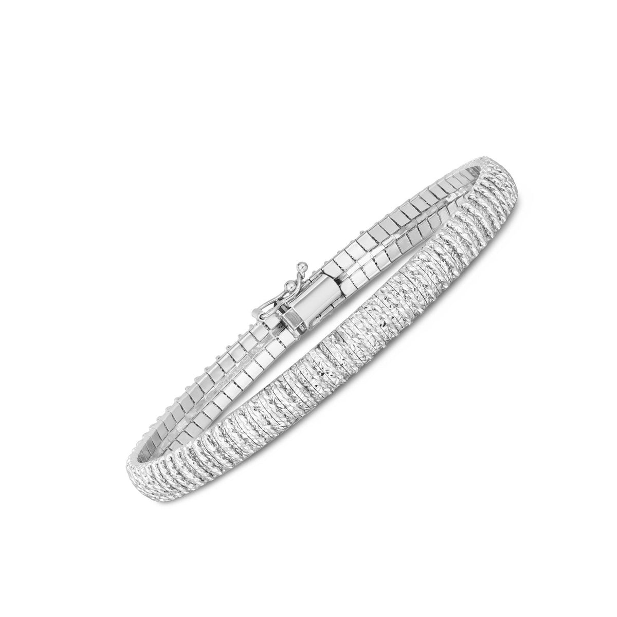 Bracelet Flex Diamante en Or Blanc 14 carats (5,80 mm)