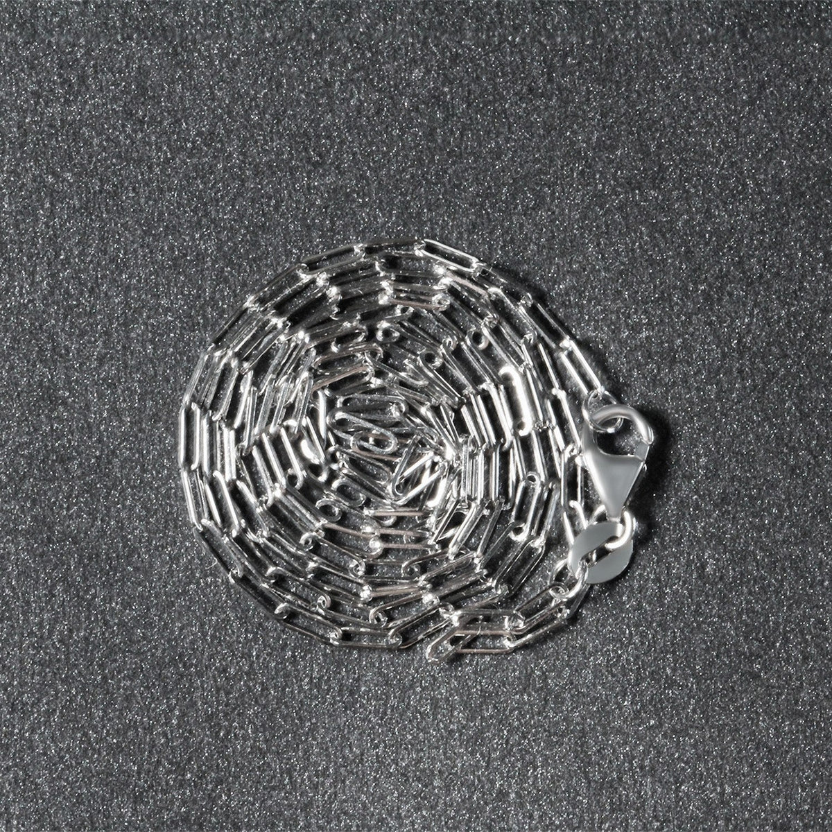 Chaîne Forçat Fine en Or Blanc 14K (1,5 mm)