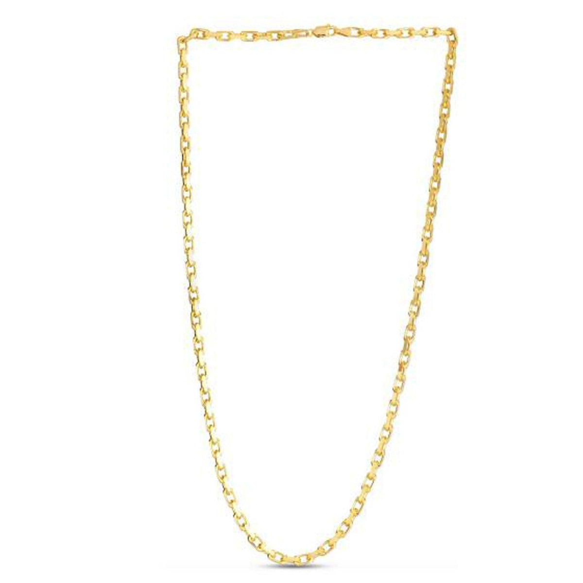 Chaîne maillons câblés français en or jaune 14 carats (3,60 mm)