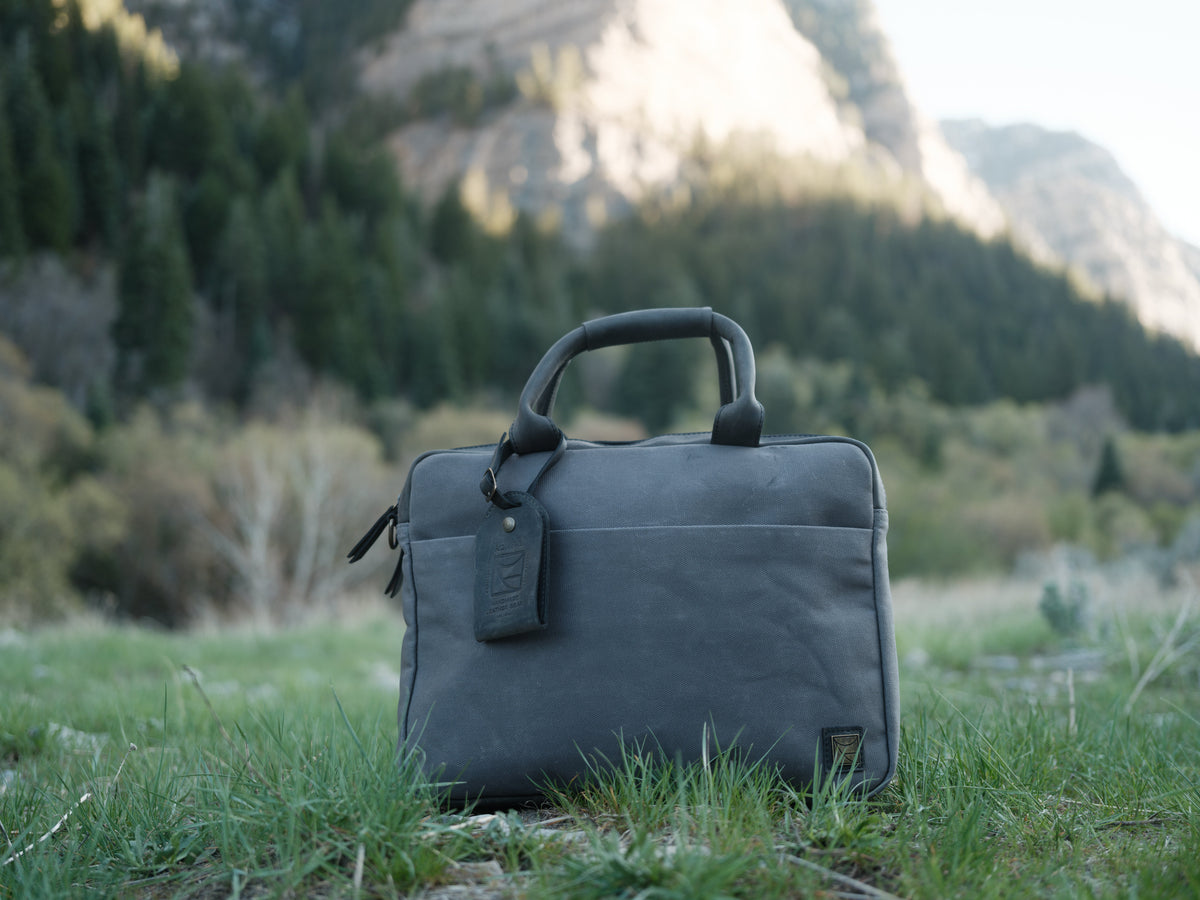 Sac de pilote en toile cirée