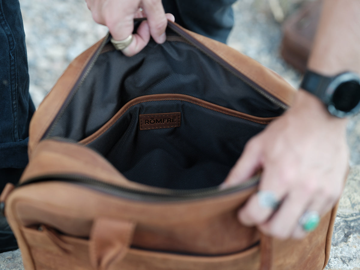 Sac de pilote en cuir