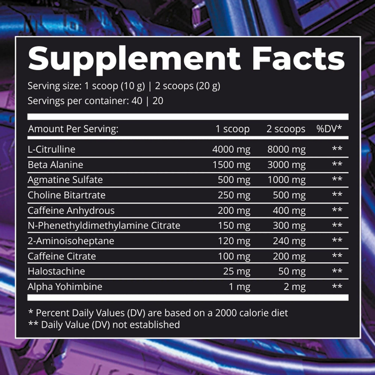 Dark Labs CRACK (Purple) Pre-Workout