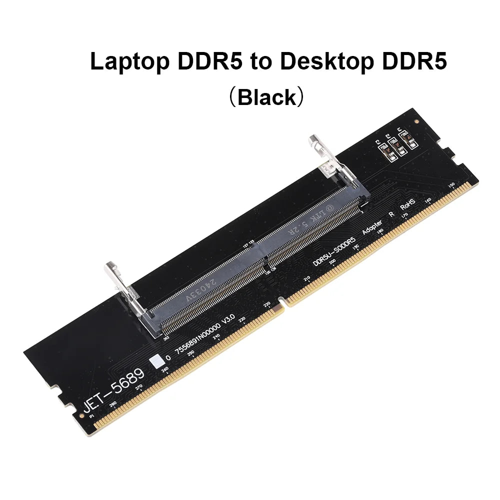 DDR3 DDR4 DDR5 Laptop to Desktop Memory Adapter Card SO-DIMM To PC DIMM Card Mini Memory Stick RAM Connector Adapter