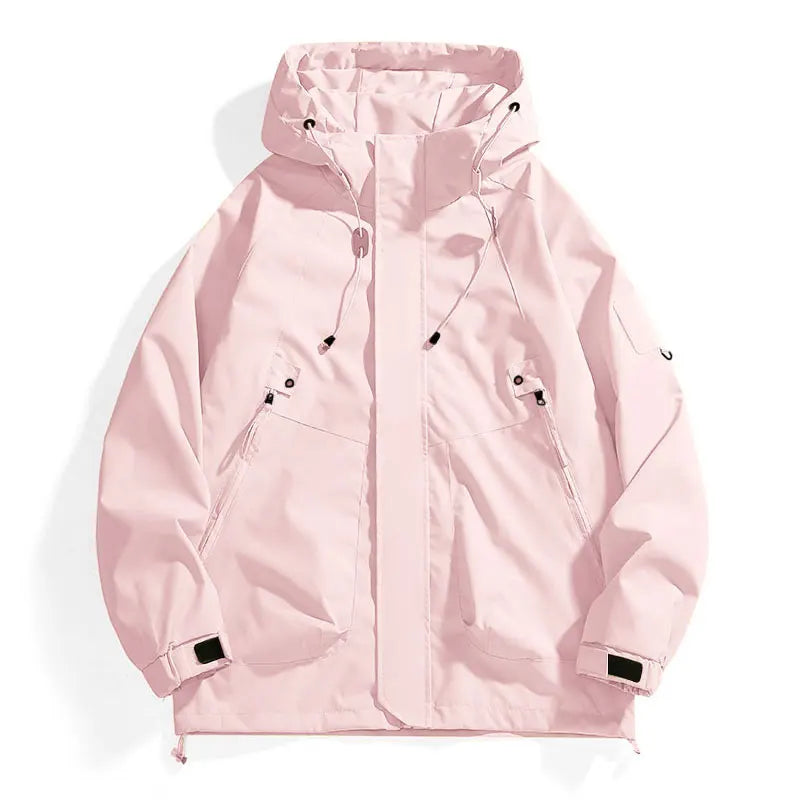 CHRLCK Unisex Outdoor Waterproof Jacket Windbreaker Coat Autumn Breathable Fishing Camping Windproof Jackets Men Women Clothing