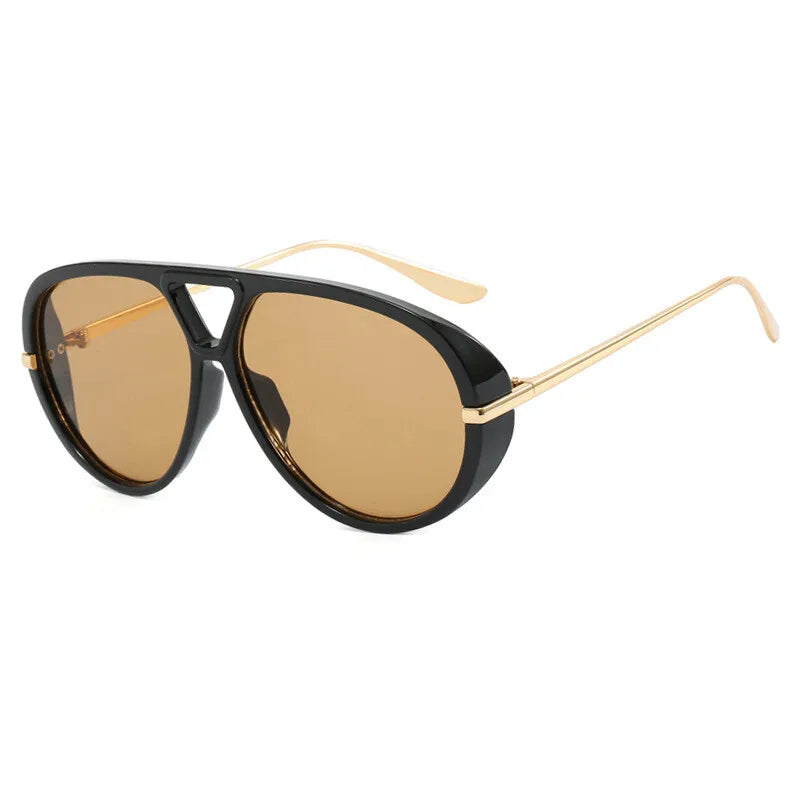 Oversized Women Sunglasses Fashion Large Size Yellow Lens Sun Glasses designer luxury 2024 UV Protection #300864