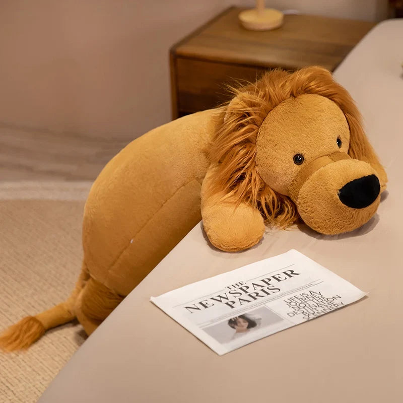 Giant Lion Plush Toy Pillow – Soft Stuffed Animal Cushion (15.7" - 43.3")