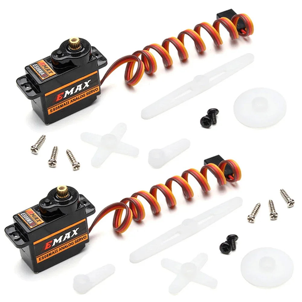 1-4PCS Emax ES08MA II Servo Motor SCX24 Servo 12g 15T Mini Metal Gear Servo for Axial SCX24 90081 Axi00006 Axi00002 Upgrades