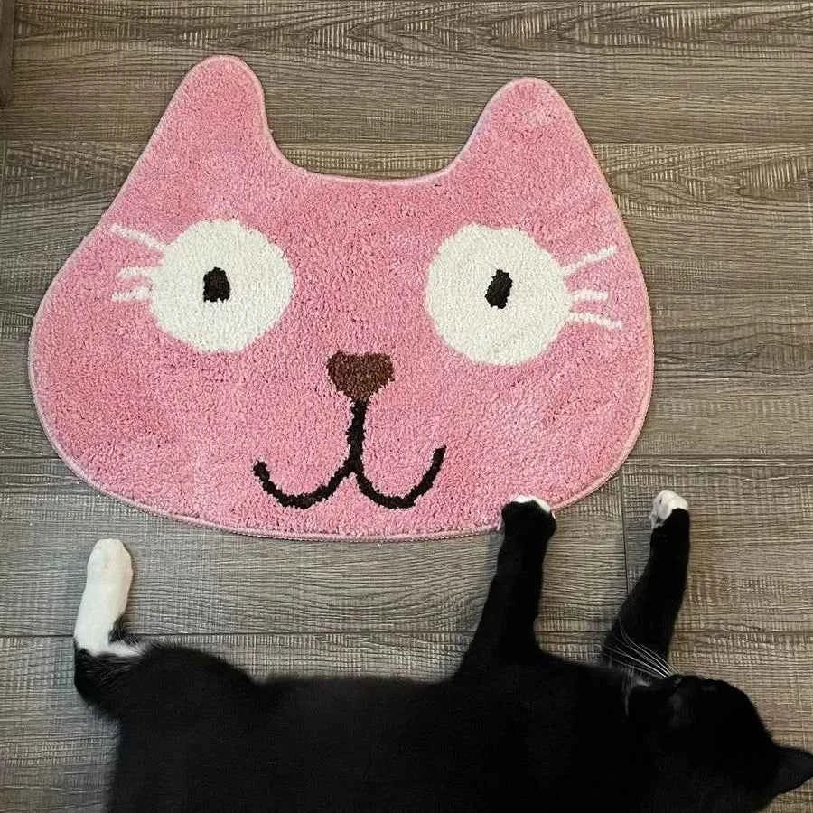 Alien Cute Cartoon Cat Floor Mat Bathroom Absorbent Mat