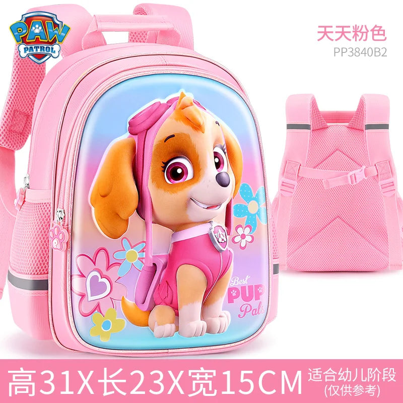 Kids Cartoon Dog Backpack 12.2 in (31 cm) Preschool School Bag for Boys and Girls Cute Kindergarten Zipper Backpack