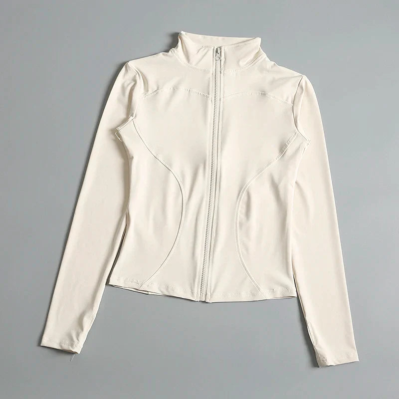 Women Long Sleeve Yoga Jacket for Peak Performance
