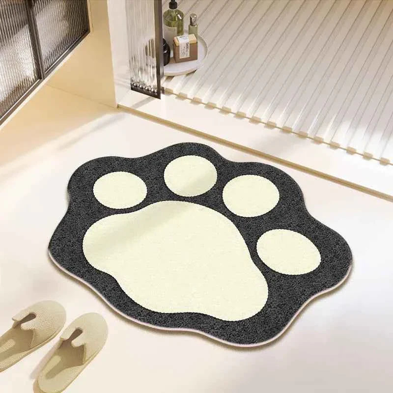 Cute Bear Claw Bathroom Carpet Absorbent Non Slip Foot Mat