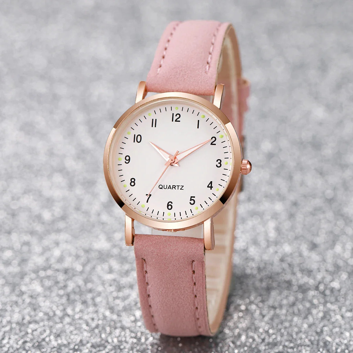 Fashion Women Watches Casual Arabic Dial Ladies Leather Band Quartz Watch Reloj Mujer Girls Clock Gift