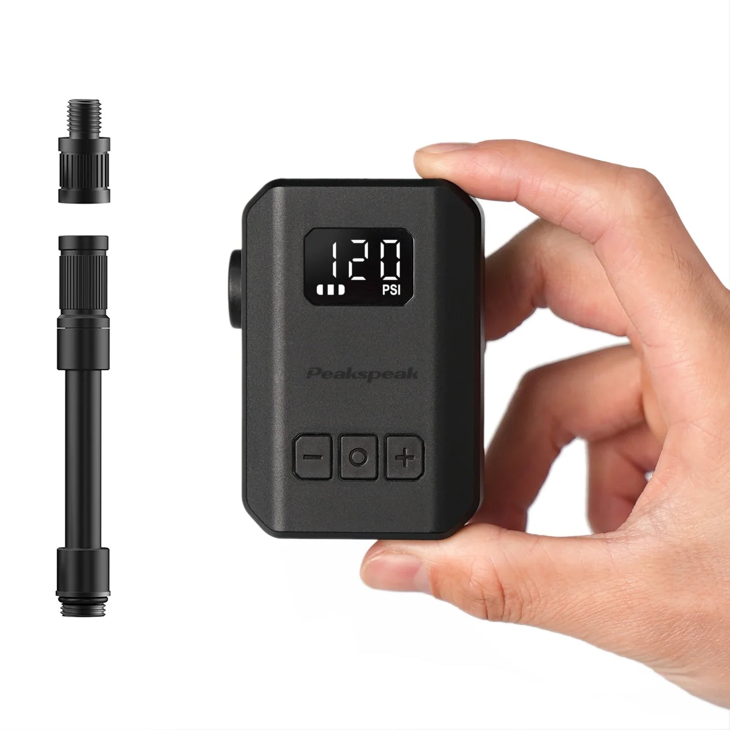 TOPUMP TB2 PRO Electric Mini Portable Pump for Bike Cordless Tire Inflator 120PSI Max 450mAh Battery with Display Fast Charging