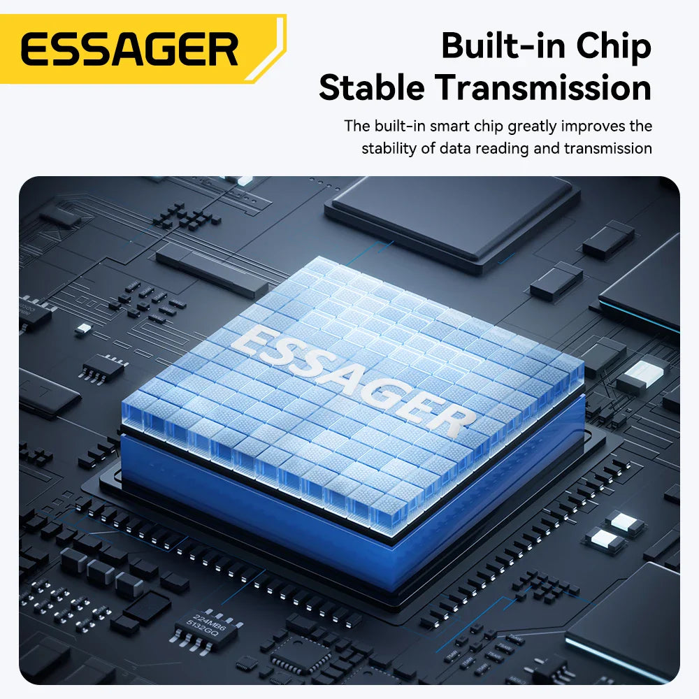 Essager 2-in-1 Mini Type C USB2.0 Card Reader Adapter Micro SD TF Memory Card Reader for iPhone 16 15 Pro Huawei Macbook iPad