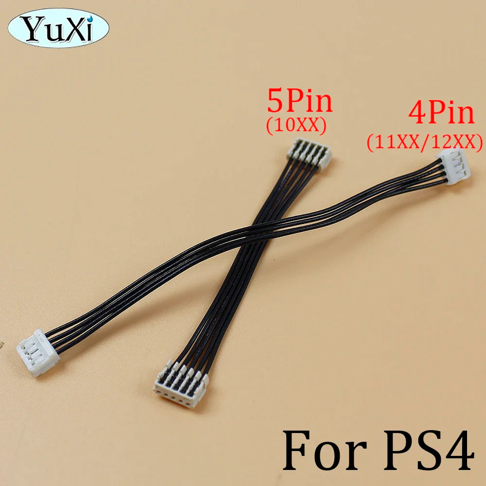 2Pcs Power Connector Cables For PS4 1000 1100 1200 5Pin 4Pin Host Power Line Cord For PlayStation 4 240AR 200ER Replacement Part
