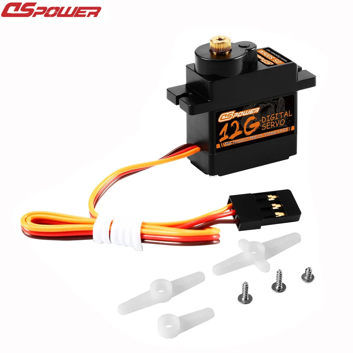 1/3/6/9PCS DSpower 9g 12g Metal Gear Micro Digital Servo for 1/24 SCX24 RC Car 450 Airplane Helicoper SG90 MG90S WLtoys Robot