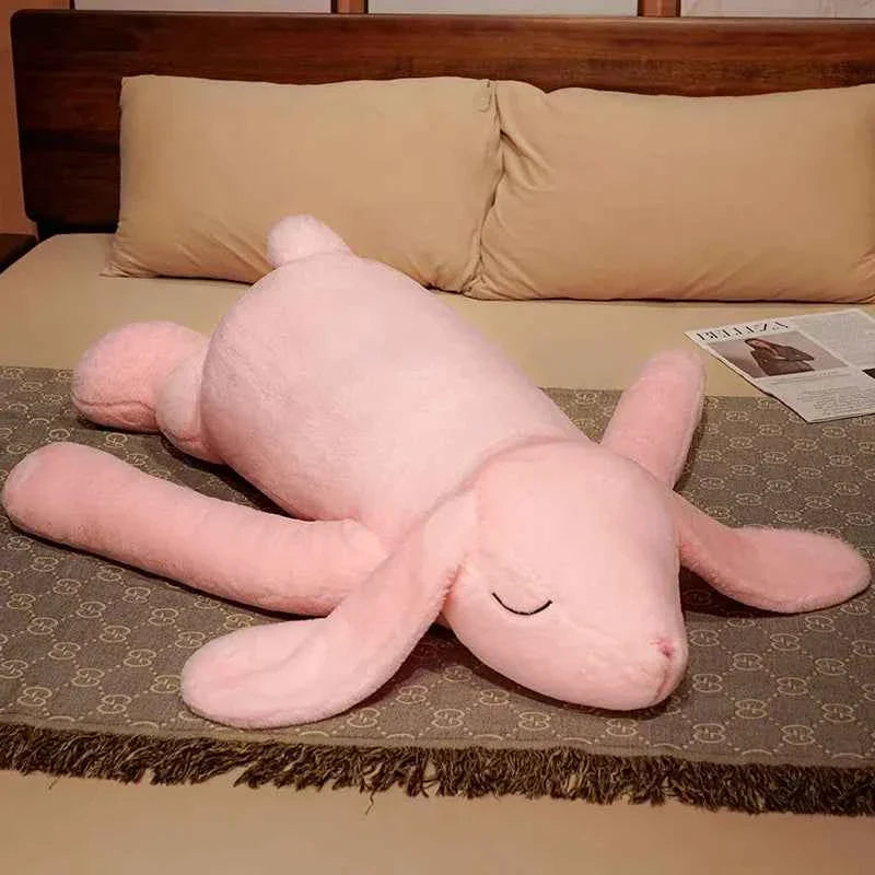 Lovely Giant Big Ear Bunny Plush Toy (35.4/43.3 in) - Soft Rabbit Stuffed Pillow Gift