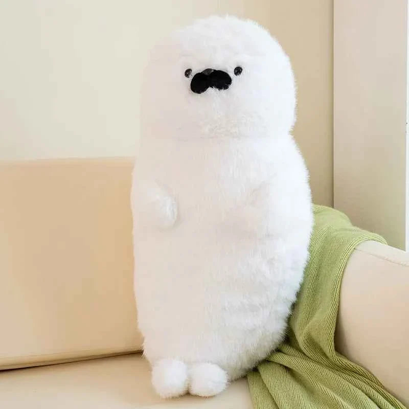 Cute Sea Otter/Blue Seal Plush Pillow (15.0/26.4 in) - Soft Sea Animal Doll Gift