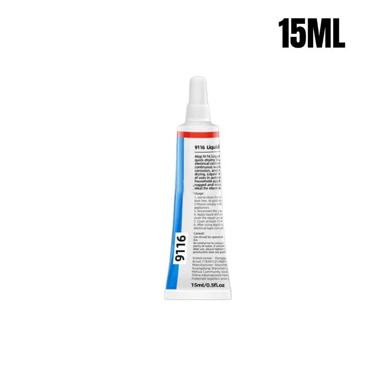 Liquid Electrical Tape Insulating Paste High Temperature Fix Line Glue for Wire Cable Coat Repair Fast Dry Liquid Sealant