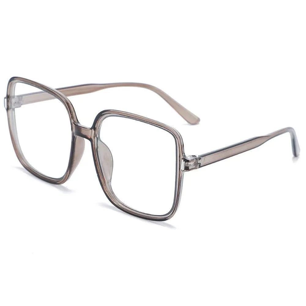 Square Oversized Transparent Eyeglasses Women Anti Blue Blocking Computer Eyeglass Black Unisex Optical Glasses