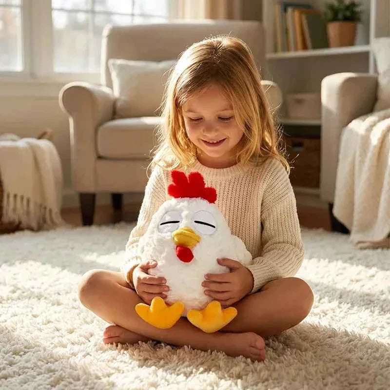 Silly Chicken Plush Toys Cute Farmyard Animal